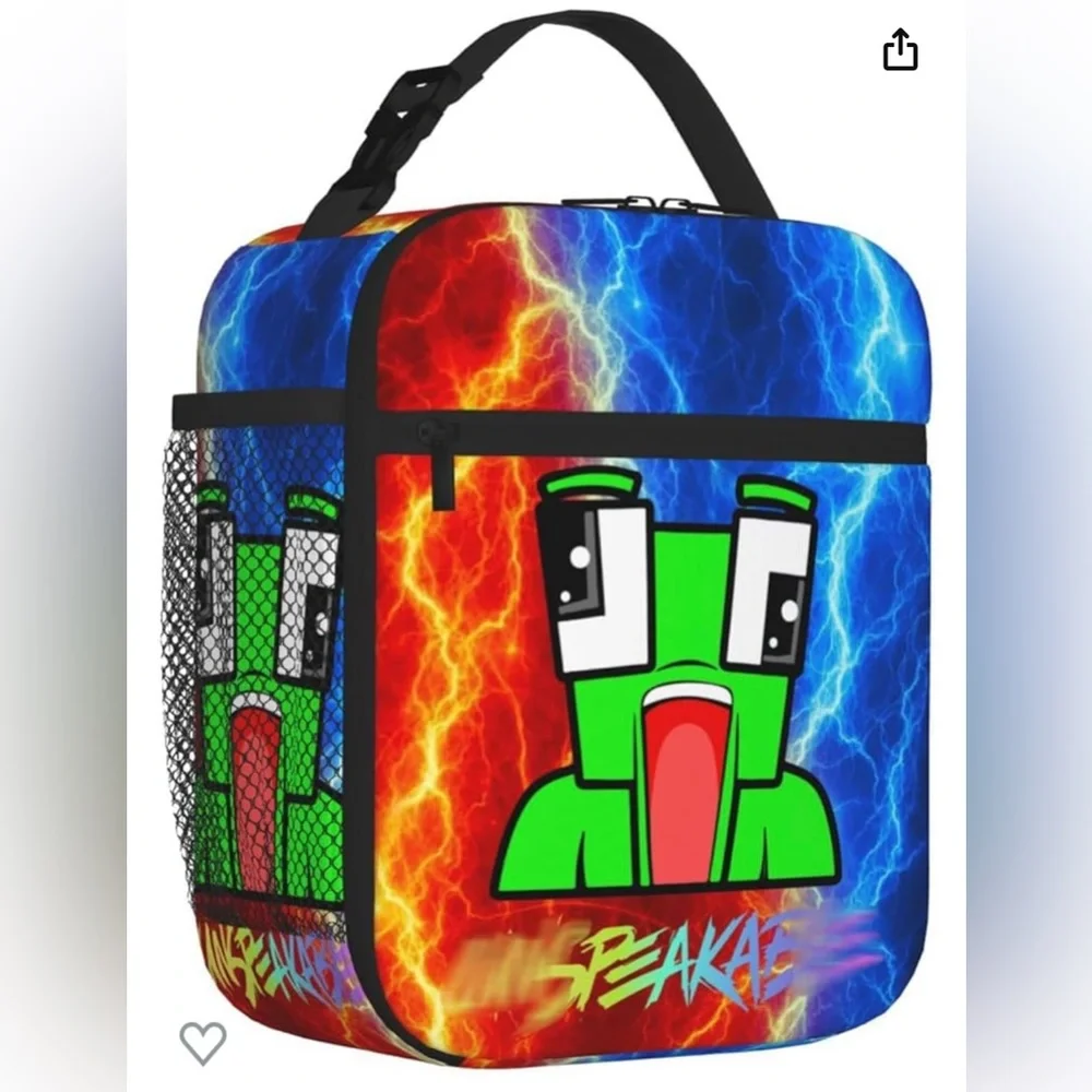 MOHABAHU Portable Lunch Bag Insulated Reusable Lunch Box Anime